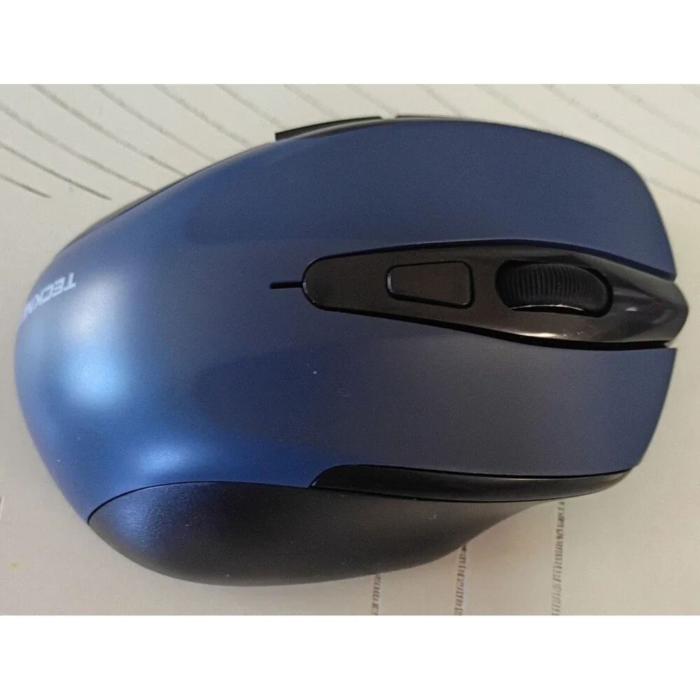 TeckNet Cordless Wireless Optical Blue Computer Mouse Model:M003 Battery AAA
